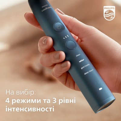 Щітка зубна електр. Philips, Sonicare DiamondClean 9000 Series, 62т. колив/хв, насадок-1, футляр, Bluetooth, чорний (HX9911/88)
