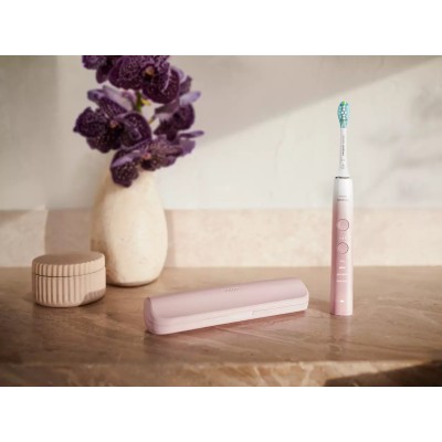 Щітка зубна електр. Philips, Sonicare DiamondClean Prestige 9900, 62т. колив/хв, насадок-1, SenseIQ, зарядний чохол, рожевий (HX