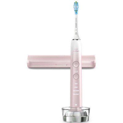 Щітка зубна електр. Philips, Sonicare DiamondClean Prestige 9900, 62т. колив/хв, насадок-1, SenseIQ, зарядний чохол, рожевий (HX