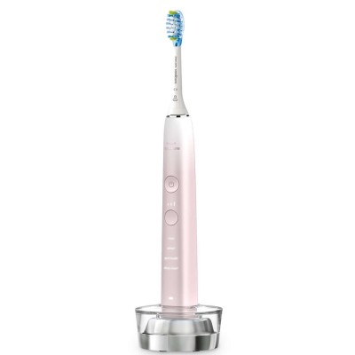 Щітка зубна електр. Philips, Sonicare DiamondClean Prestige 9900, 62т. колив/хв, насадок-1, SenseIQ, зарядний чохол, рожевий (HX