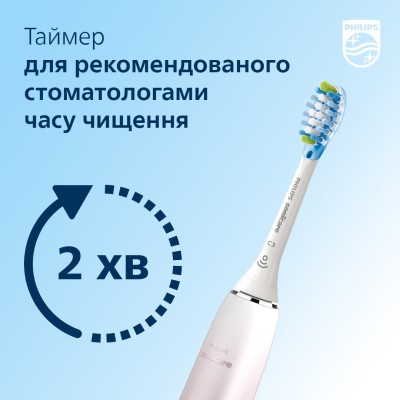Щітка зубна електр. Philips, Sonicare DiamondClean Prestige 9900, 62т. колив/хв, насадок-1, SenseIQ, зарядний чохол, рожевий (HX