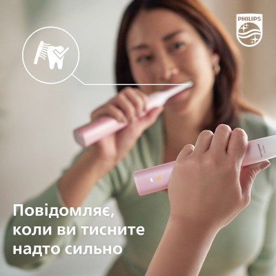 Щітка зубна електр. Philips, Sonicare DiamondClean Prestige 9900, 62т. колив/хв, насадок-1, SenseIQ, зарядний чохол, рожевий (HX