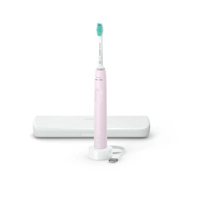Щітка зубна електр. Philips, Sonicare Gemini 3100, 31т. колив/хв, насадок-1, футляр, рожевий (HX3673/11)