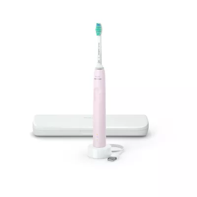 Щітка зубна електр. Philips, Sonicare Gemini 3100, 31т. колив/хв, насадок-1, футляр, рожевий (HX3673/11)