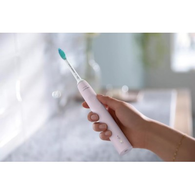 Щітка зубна електр. Philips, Sonicare Gemini 3100, 31т. колив/хв, насадок-1, футляр, рожевий (HX3673/11)