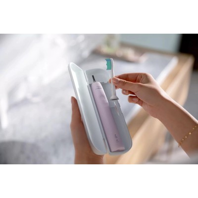 Щітка зубна електр. Philips, Sonicare Gemini 3100, 31т. колив/хв, насадок-1, футляр, рожевий (HX3673/11)