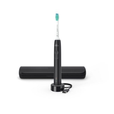 Щітка зубна електр. Philips, Sonicare Gemini 3100, 31т. колив/хв, насадок-1, футляр, чорний (HX3673/14)