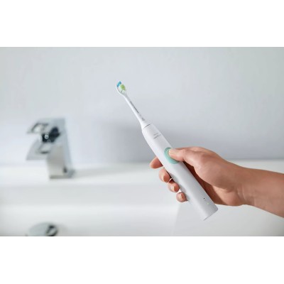 Щітка зубна електр. Philips, Sonicare ProtectiveClean 4300, 62т. колив/хв, насадок-1, футляр, білий (HX6807/28)