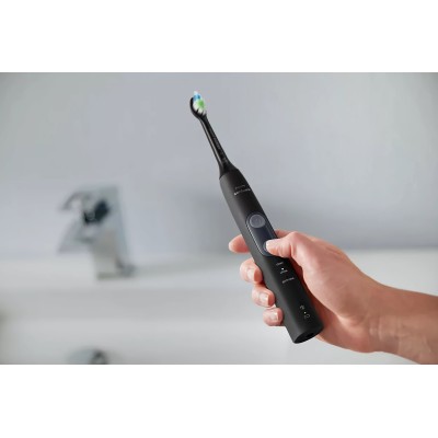 Щітка зубна електр. Philips, Sonicare ProtectiveClean 5100, 62т. колив/хв, насадок-1, футляр, чорний (HX6850/47)