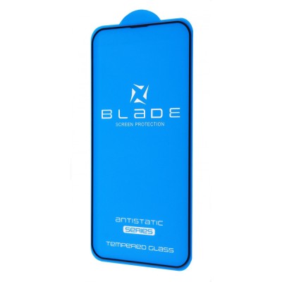 Захисне скло iPhone 13 Pro Max / 14 Plus BLADE ANTISTATIC Series Full Glue black