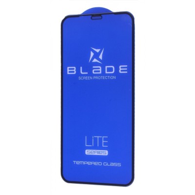 Захисне скло iPhone 12/12 Pro BLADE LITE Series Full Glue без упаковки black