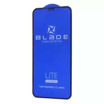 Захисне скло iPhone 12/12 Pro BLADE LITE Series Full Glue без упаковки black