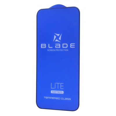 Захисне скло iPhone 13/13 Pro/14/16e BLADE LITE Series Full Glue без упаковки black