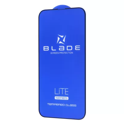 Захисне скло iPhone 15 Pro Max BLADE LITE Series Full Glue без упаковки black