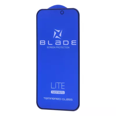 Захисне скло iPhone 15 Pro BLADE LITE Series Full Glue без упаковки black