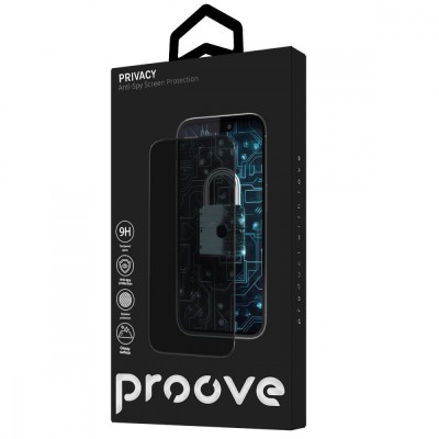 Захисне скло iPhone 16 Plus Proove Privacy Black