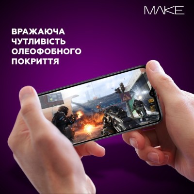 Захисне скло Motorola G04/G24/G24 Power MAKE FC FG чорне