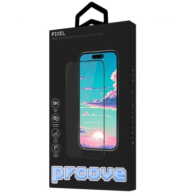 Захисне скло iPhone 14 Pro Max/15 Plus/16 Plus Proove Pixel (PGPPXI14PM01) black