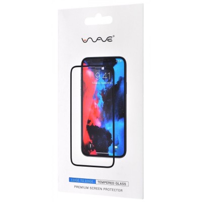Захисне скло iPhone 13 Pro Max / 14 Plus WAVE Edge to Edge black