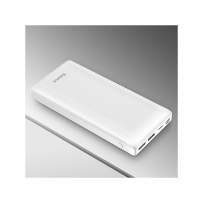 Портативна батарея Baseus 30000mAh 15W PD Lightning (PPJAN-C02) White Портативна батарея Baseus 30000mAh 15W PD Lightning (PPJAN-C02) White
