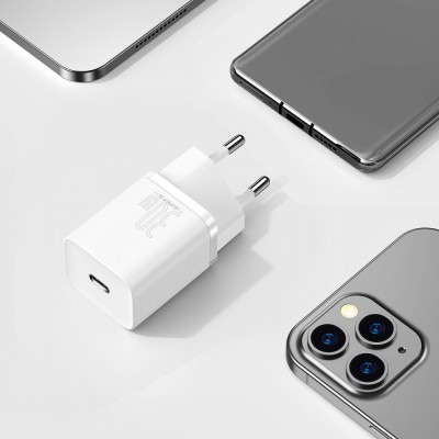 Зарядний Пристрій Baseus 1Type-C Super Si 30W (CCSUP-J02) White