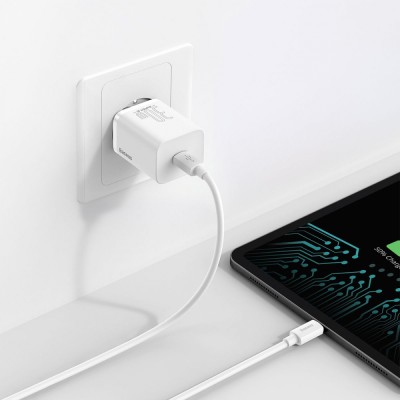 Зарядний Пристрій Baseus 1Type-C Super Si 30W (CCSUP-J02) White
