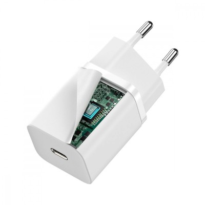 Зарядний Пристрій Baseus 1Type-C Super Si 30W (CCSUP-J02) White