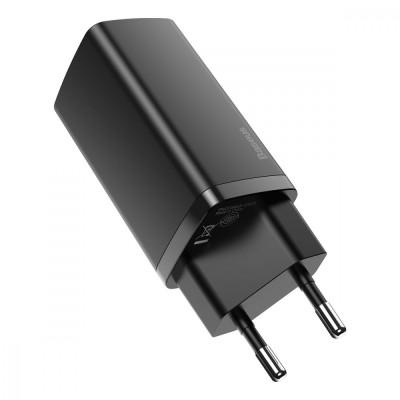 Зарядний Пристрій Baseus 1USB + Type-C Baseus GaN Lite 65W (CCGAN2L-B02) White