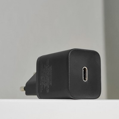 Зарядний Пристрій Baseus Super Silicone PD Charger 20W (1Type-C) (CCSUP-B01) Black