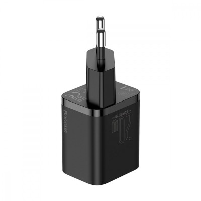 Зарядний Пристрій Baseus Super Silicone PD Charger 20W (1Type-C) (CCSUP-B01) Black