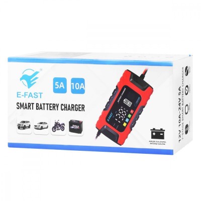 Зарядний пристрій E-Fast TK600 12V10A 24V/5A CS red