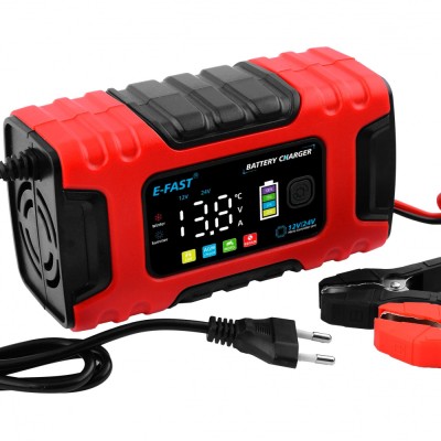 Зарядний пристрій E-Fast TK600 12V10A 24V/5A CS red