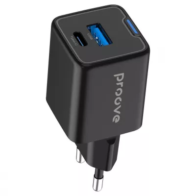 Зарядний Пристрій Proove Pocket GaN 25W (Type-C + USB) (WCPG25111201) black