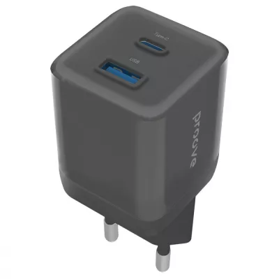 Зарядний Пристрій Proove Pure GaN Plus 30W (Type-C + USB) (WCPU30111201) black
