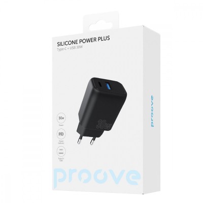 Зарядний Пристрій Proove Silicone Power Plus 30W (Type-C + USB) (WCSP3011002) White