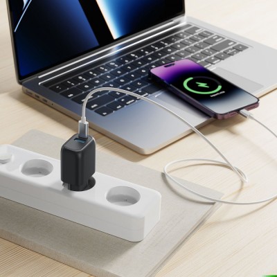 Зарядний Пристрій Proove Silicone Power Plus 30W (Type-C + USB) (WCSP3011002) White