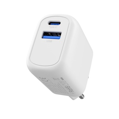 Зарядний Пристрій Proove Silicone Power Plus 30W (Type-C + USB) (WCSP3011002) White