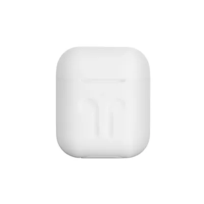 Чохол 2Е для AirPods (Gen 1-2, 2016-2019), Pure Color Silicone Imprint (3.0mm), білий (2E-AIR-PODS-IBPCSI-3-WT)