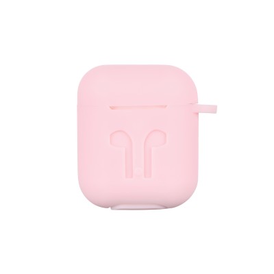 Чохол 2Е для AirPods (Gen 1-2, 2016-2019), Pure Color Silicone Imprint (3.0mm), рожевий світлий (2E-AIR-PODS-IBPCSI-3-LPK)