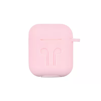 Чохол 2Е для AirPods (Gen 1-2, 2016-2019), Pure Color Silicone Imprint (3.0mm), рожевий світлий (2E-AIR-PODS-IBPCSI-3-LPK)