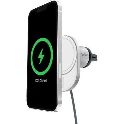 Автомобільний тримач смартфона Belkin MagSafe Qi2 бездротова зарядка, чорний (WIC008BTGR-V2)
