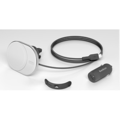 Автомобільний тримач смартфона Belkin MagSafe Qi2 бездротова зарядка, чорний (WIC008BTGR-V2)