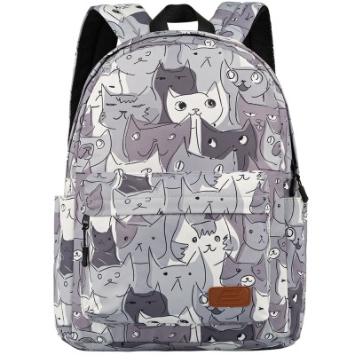 Рюкзак 2Е, TeensPack Cats, сірий (2E-BPT6114GC)
