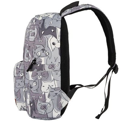 Рюкзак 2Е, TeensPack Cats, сірий (2E-BPT6114GC)