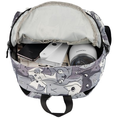 Рюкзак 2Е, TeensPack Cats, сірий (2E-BPT6114GC)