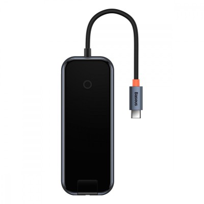 HUB Baseus AcmeJoy 5in1 Type-C To 2xUSB3.0+USB2.0+Type-C PD&Data (WKJZ010113) Dark Gray