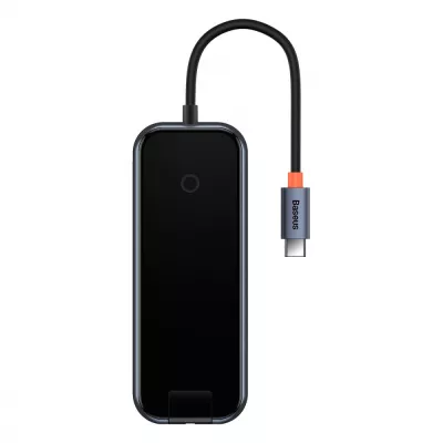 HUB Baseus AcmeJoy 5in1 Type-C To 2xUSB3.0+USB2.0+Type-C PD&Data (WKJZ010113) Dark Gray