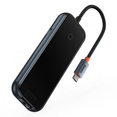 HUB Baseus AcmeJoy 5in1 Type-C To 2xUSB3.0+USB2.0+Type-C PD&Data (WKJZ010113) Dark Gray