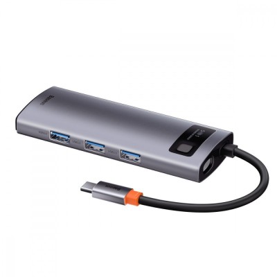 USB-Хаб Baseus Metal Gleam Series 5-in-1 Type-C CAHUB-CX0G