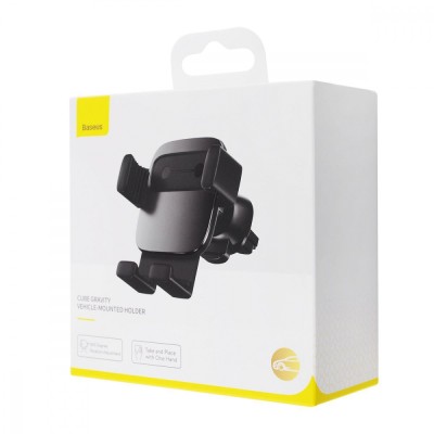 Автомобільний тримач Baseus Cube Gravity Vehicle Mounted (SUYL-FK01) Black